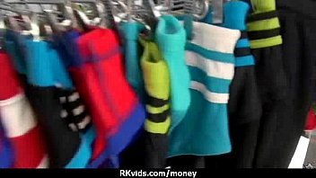 Preview 4 of Mom And Sond Fuck Video Download - Stunning Euro Teen Gets Talked In To Giving A Blowjob For Cash 30