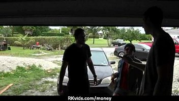 Preview 2 of Doke Seks - Stunning Euro Teen Gets Talked In To Giving A Blowjob For Cash 5