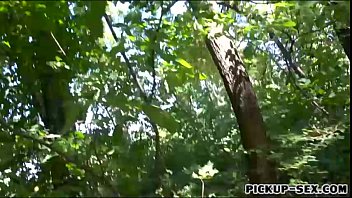 Preview 1 of Great Ass Stairs - Blonde Czech babe pounded in the woods