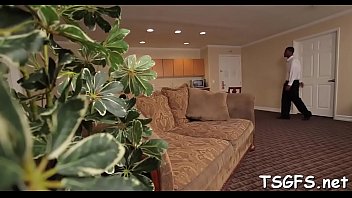 Preview 1 of Romantic Pussy Missionary Sex - Hot tranny cock-sucker