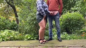 Preview 2 of Hory Yoga - Please son-in-law,  cum on my leather skirt