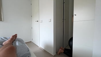 Preview 1 of Sis Love Cock - she likes it when I cum in her pussy and leather leggings