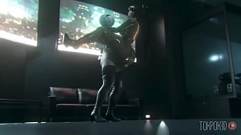 Preview 3 of Gang Bang With Russian - TokPok3D - Eve x 2B
