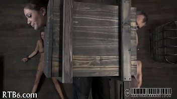 Preview 4 of Brazzer Son N Mom - Four cuties inside tiny cage