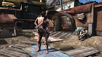Preview 1 of Cute Beb - Fallout 4 Diamond City Public Fuck 2