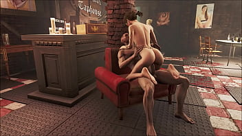 Preview 4 of Cute Beb - Fallout 4 Diamond City Public Fuck 2