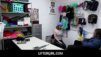 Preview 1 of Lvy Auroras - LifterGirl  -  Skinny hot Teen Caught Stealing and Accepts Officer&#039_s Demands - Claire Roos