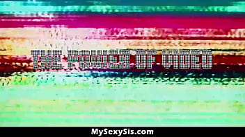 Preview 1 of Video Xvxx - Horny Stepsis Amber Stark Pranked Her Stepbro by Sending Naked Videos of Herself - Mysexysis