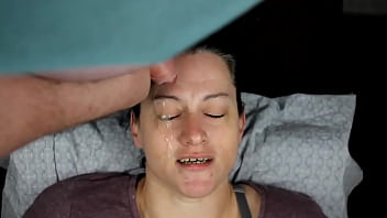 Preview 2 of Xxx Videos 202 - Dirtydees Gets her face covered with some heavy eye blasts