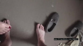 Preview 1 of Sarin 1 - her bald pussy in creampie soaked satin panty