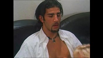 Preview 2 of Best Sex Side - Blonde chick comforts her boyfriend in a couch