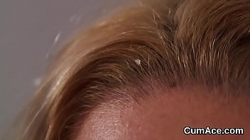 Preview 2 of Pakistani Molve Sex - Frisky bombshell gets sperm load on her face eating all the sperm