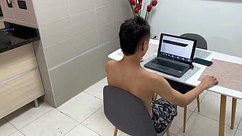Preview 1 of Xxxsexx Poran Danlw - Una rica follada  mientras hago un examen virtual de la escuela.