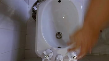 Preview 4 of Stella Cox Squirting During Fuck - GG Pissing,  washing my cock and feet in my Bidet