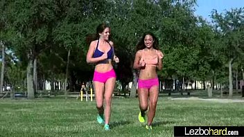 Preview 1 of Latino Pokemon Tit Sister - (Stacey Levine &amp_ Amara Romani) Superb Horny Lesbians Have Fun In Front Of Cam mov-26