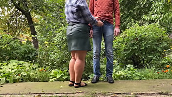 Preview 1 of Sinn Sage X Christie Stevens - Mother-in-law takes my urine,  then pees like a horse with her legs spread wide open in the park