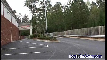 Preview 2 of Wooden Horse Blonde - White Gay Teen Boy Fucked By BBC Deep In Her Ass 04