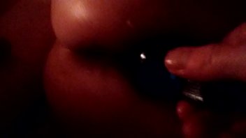 Preview 1 of I Make Him Baby Fast - Milf getn hammered with a big dildo
