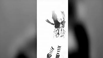 Preview 2 of Street Titfuck - Misses Robutt TEASE tight punk plaid dress dance
