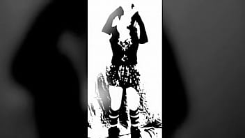 Preview 1 of Street Titfuck - Misses Robutt TEASE tight punk plaid dress dance