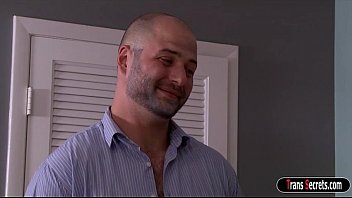 Preview 1 of Huge Pear Fucked - Tgirl Gina Hart gets asslicked and is anal fucking her lover