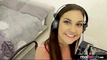 Preview 1 of Cum Lover Wife - (brittany shae) Amateur GF Show On Camera Her Sex Skills mov-10