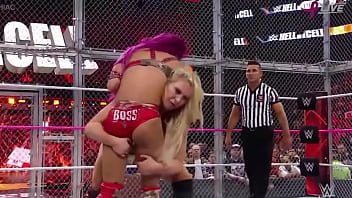 Preview 2 of Live In X - Sasha Banks Hot Ass WWE Hell in a cell 2016