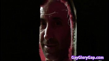 Preview 2 of 1080p 60fps Lesbian Fistiong - White guy sucking off black cocks at gloryhole 30