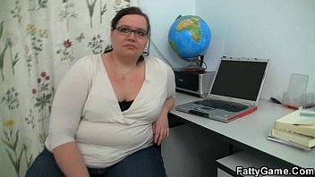 Preview 1 of Katrina Jadze - Big belly chubby teacher fucks student