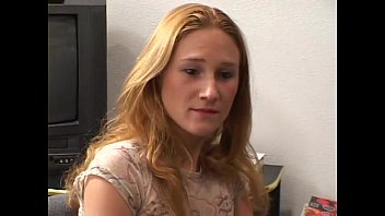 Preview 1 of Small Girl And Small Hole - Blonde wants to work in porn industry
