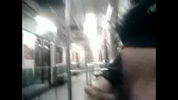 Preview 2 of Cock Handjobe - me desnudo en el metro del df y eyaculo