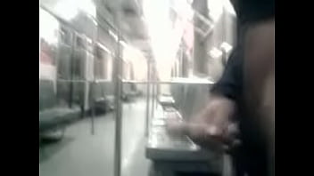 Preview 4 of Cock Handjobe - me desnudo en el metro del df y eyaculo