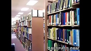 Preview 1 of Stomy Daneils - Gozando na biblioteca