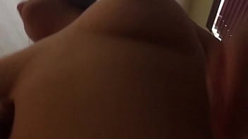 Preview 2 of Japanese Strap On With Hubby - Ride this dick while nobody home