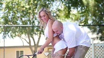 Preview 1 of Dick Flat - PureMature - Perfect 10 Milf Brandi Love fucked from behind