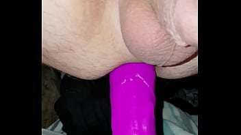Preview 2 of Gargants - 20161026 031654 FUCK I LOVE MY HUGE PURPLE DILDO