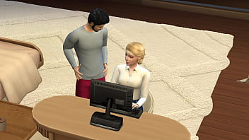 Preview 1 of Rape Virgin - Daddy fucks stepdaughter hard after school - Sims 4