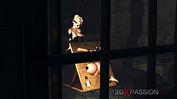 Preview 4 of Cihna Fucking - Sexy hot futa fucks hard a young busty hottie in the medieval castle