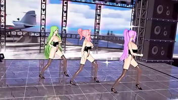 Preview 2 of Gf Forces Bf - 波浪-紫苑x朱菜x托蕾妮【史萊姆】