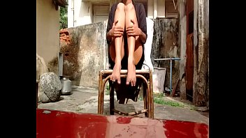 Preview 3 of Hard Porn On Bath - Very horny indian girl showing her assets outside home