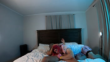 Preview 4 of Mom Giving A Bath To His Son - Trans Kelsey Masters Gives Jake Grand a BJ