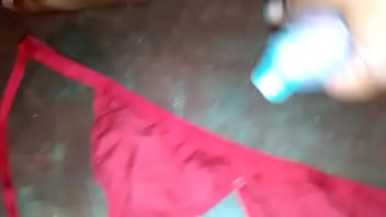 Preview 4 of Teen Sex Vhie - maturbates with condom &amp_ neighbour aunty bra