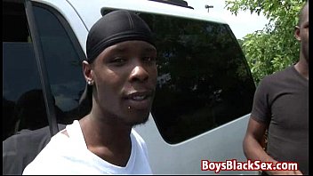 Preview 1 of Selling Sales - Blacks On Boys - Interracial Gay Hardcore Bareback Fuck Video 23
