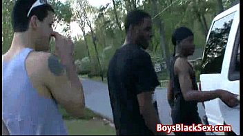 Preview 3 of Andy Vs Axel - Blacks On Boys - Interracial Gay Hardcore Bareback Fuck Video 19