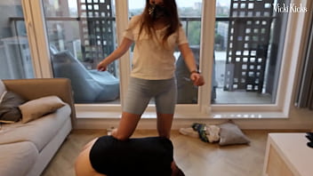 Preview 3 of Wwwxxx Vidos Lola Com - Penalty for not cleaning the apartment! - BALLBUSTING