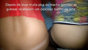 Preview 2 of Pawg Rough Porn - Leozinha CD  enrabada pelo casado safado e banho de gala com Faelly CD