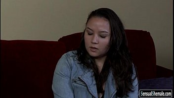 Preview 1 of Pooping Story - Mature shemale River Stark having fun with cute babe