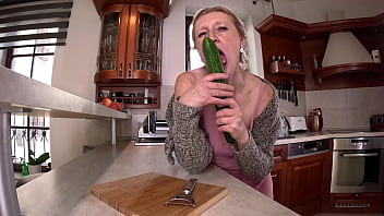 Preview 2 of Xxx Bhojpuri Dehati - Kitchen fun with a cucumber