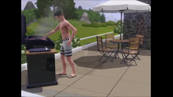 Preview 1 of Big Boobs Girl Video - THE SIMS XXX family swingers