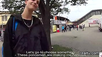 Preview 2 of Mom And Son Tiny Bobs - Luscious czech teen is seduced in the mall and screwed in pov